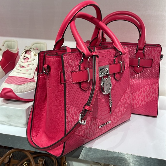 Michael Kors Hamilton Small Satchel Shoulder Crossbody Bag 
Electric Pink
NWT - Picture 3 of 16